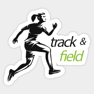 Runner Track & Field Sticker